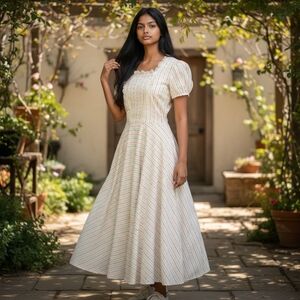 Vintage 1970's Maxi Dress Womens Size